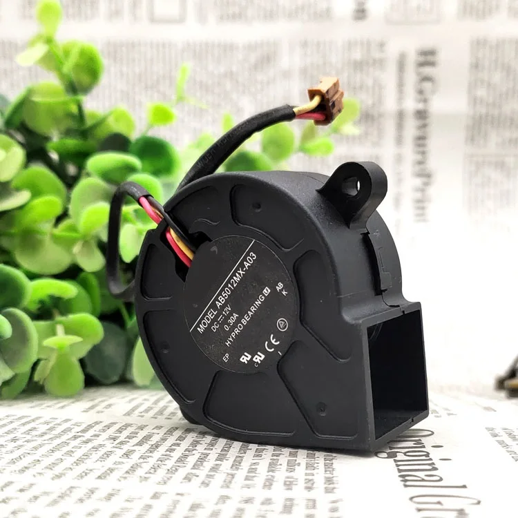 

Новый оригинальный AB5012MX-A03 12V 0.30A 3-проводной Турбовентилятор