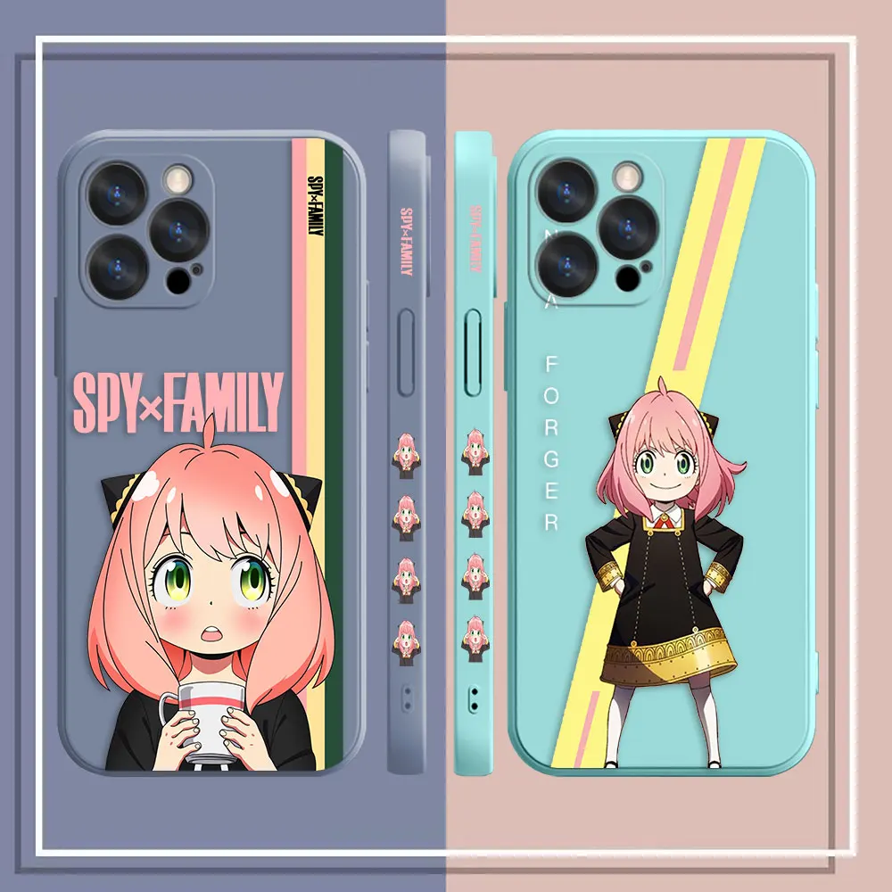 Phone Case For Apple iPhone 14 13 12 11 Pro XS Max Mini X XR SE 7 8 6 6S Plus Case Cover Funda Cqoue Shell Capa SPY Family ANYA