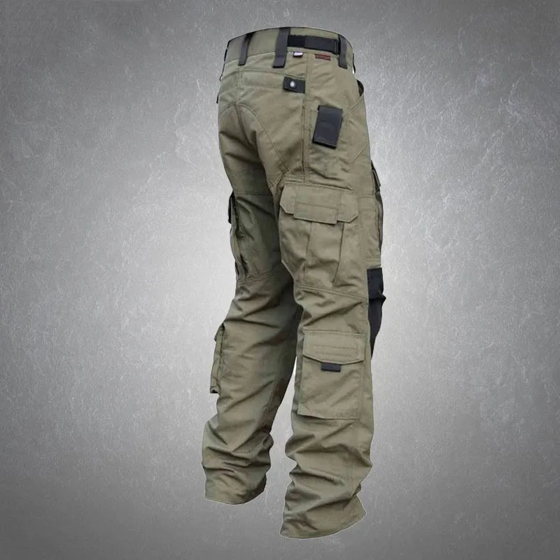 Men's Outdoor Wear-resistant Multi-pocket Intruder Tactical Pants Secret Service Army Combat Military Trousers Male Cargo Pants