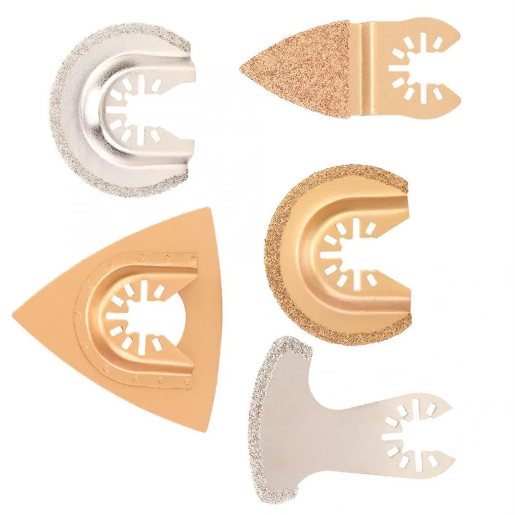 

5pcs/set Oscillating Saw Blades Cement Ceramics Cutting Renovator Tools Carbide/Diamond Oscillating Saw Blade Multi Saw Blade
