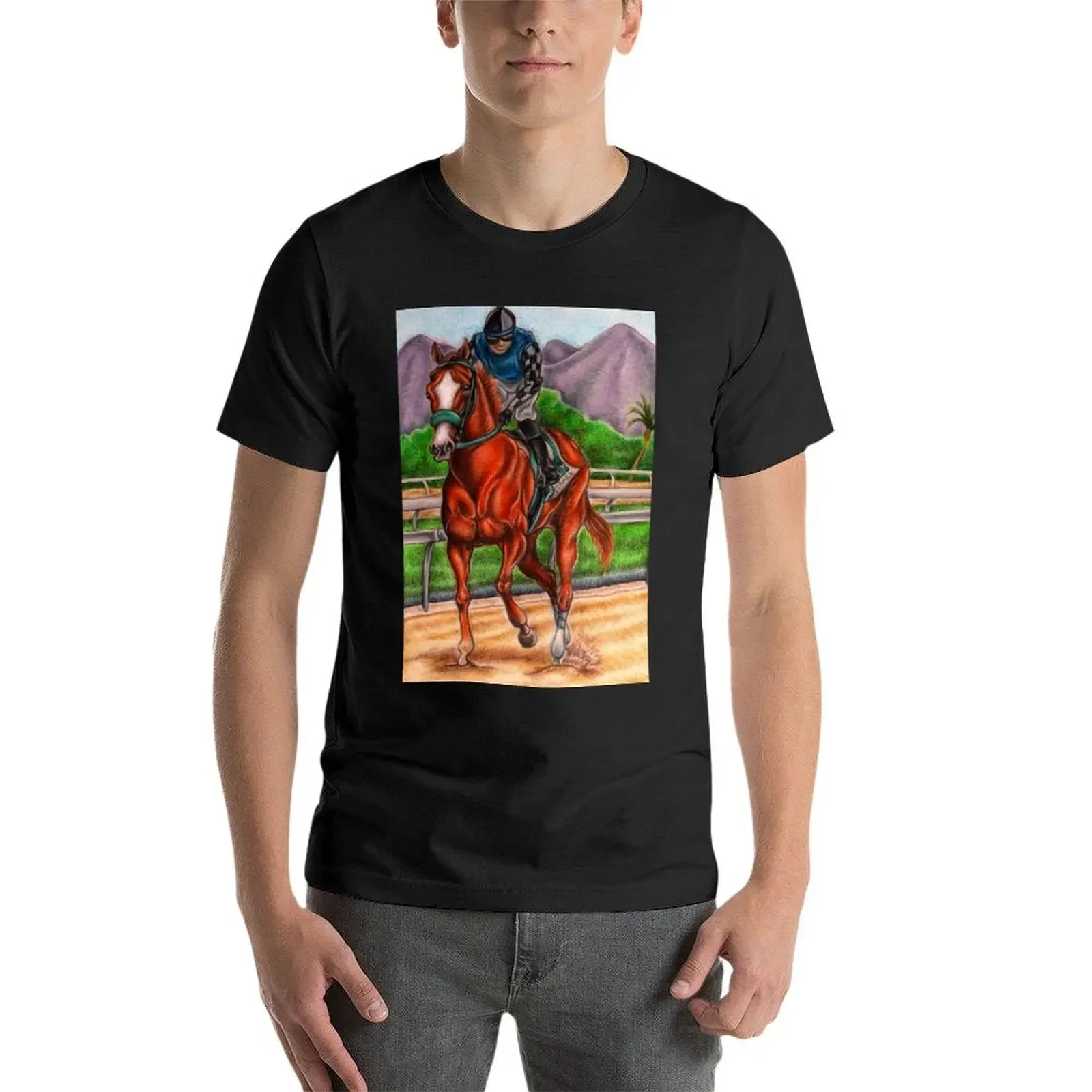 Футболка Stilleto для мальчиков с рисунком лошади летние топы быстросохнущие