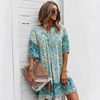 2022 positioning flower loose short skirt women dress bodycon
