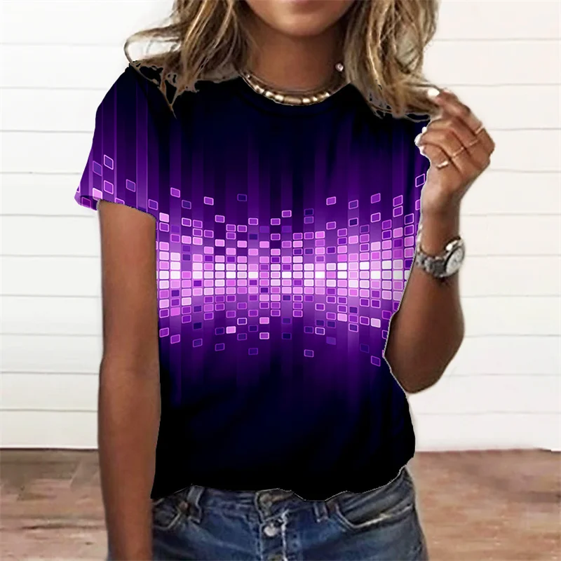 

Women’s Tie Dye Casual Summer New Tops V Neck Short Sleeve Fashion Tee T Shirt Printed Loose Tunic Fashion Ladies Tops