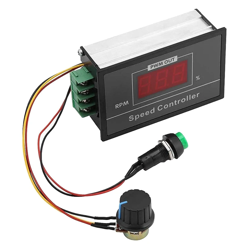 

DC 6-60V PWM DC Motor Speed Controller (PWM) Speed Adjustable Stepless Governor Regulator, Motor Speed Controller