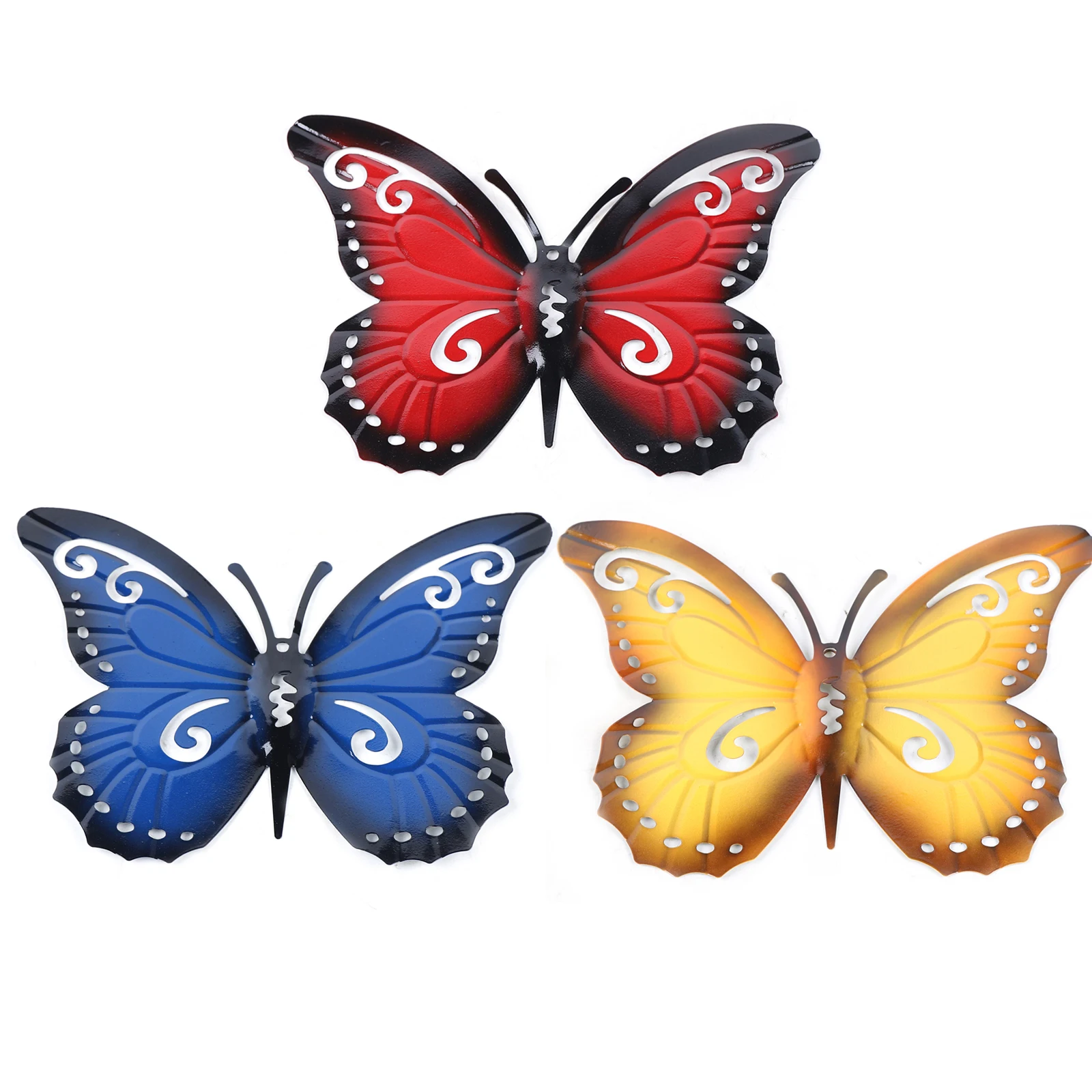 

3 шт., 3D-наклейки на стену в виде бабочек