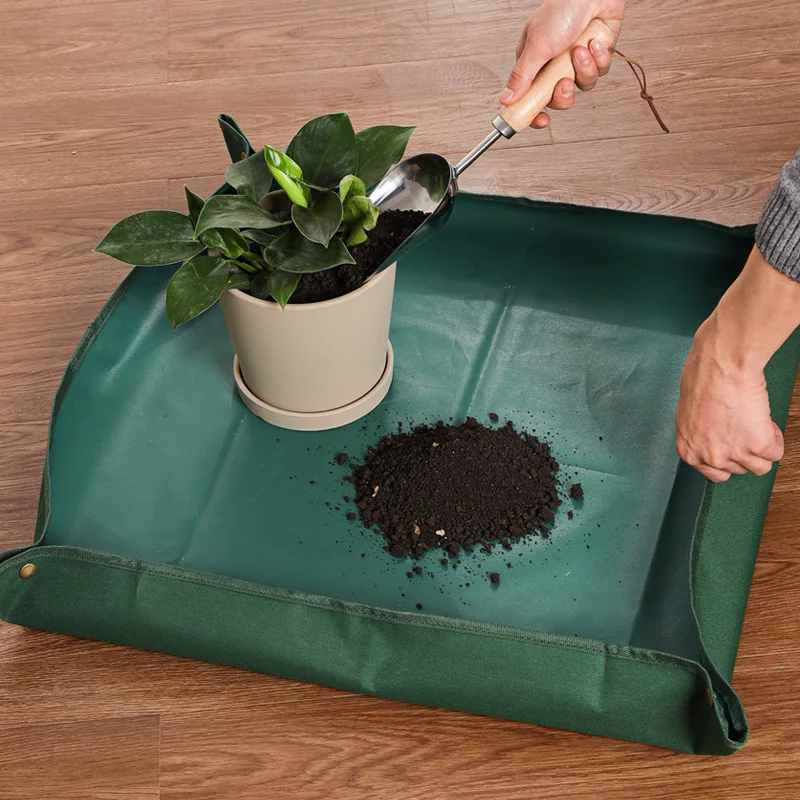 

50-100CM Gardening Planting Non Woven Plant Repotting Foldable Waterproof Gardening Potting Pad Flower Pots Transplanting Mats
