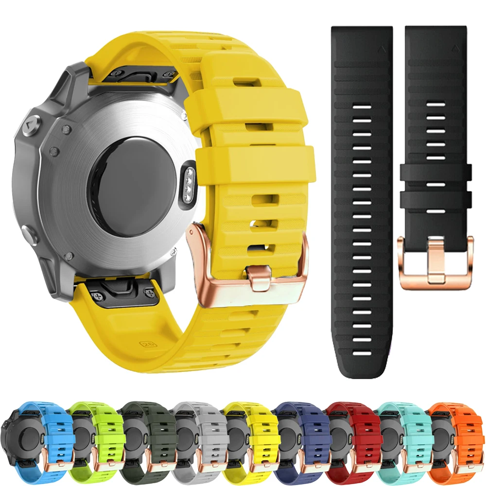 Силиконовый браслет для Garmin Fenix E 8 47 мм 51 7 7X Solar 6 6X 5 Браслет Instinct 2X Enduro 3 QuickFit 26 22