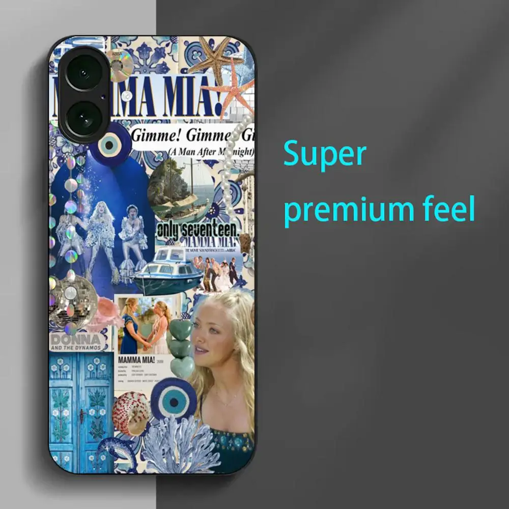 M-Mam-ma M-MIA moviES Phone Case For iPhone 16 15 14 13 12 11 X XR XS 8 Plus Mini Pro Max Soft black Shockproof Cover