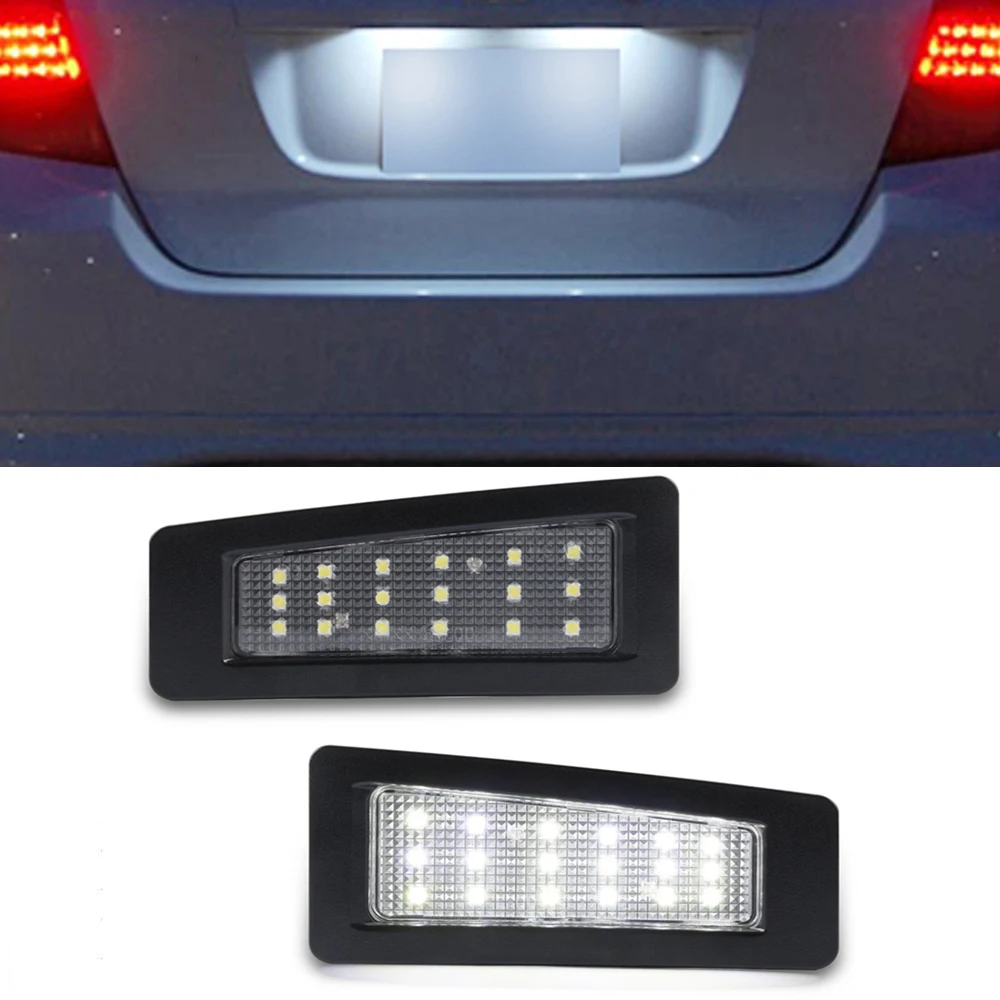 

2Pcs Error Free White LED License Plate Light Number Plate Lamp for Mazda 3 Axela 2014-2018 for Mazda CX-3 CX3 2016-UP