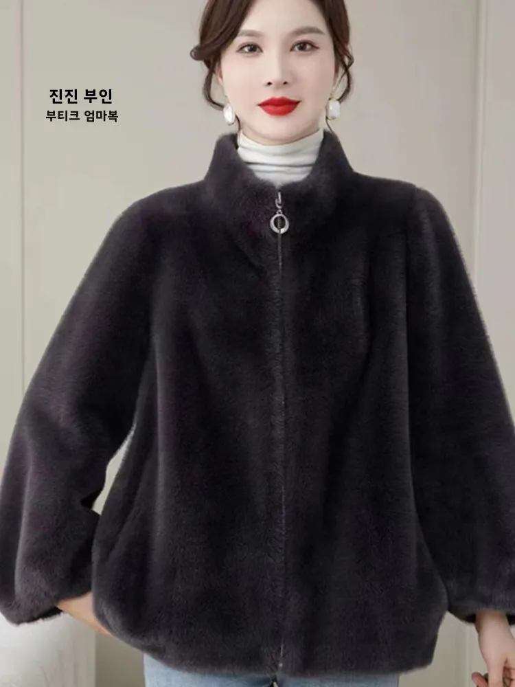 Широкий женский повседневный однотонный короткий воротник-стойка Верхняя