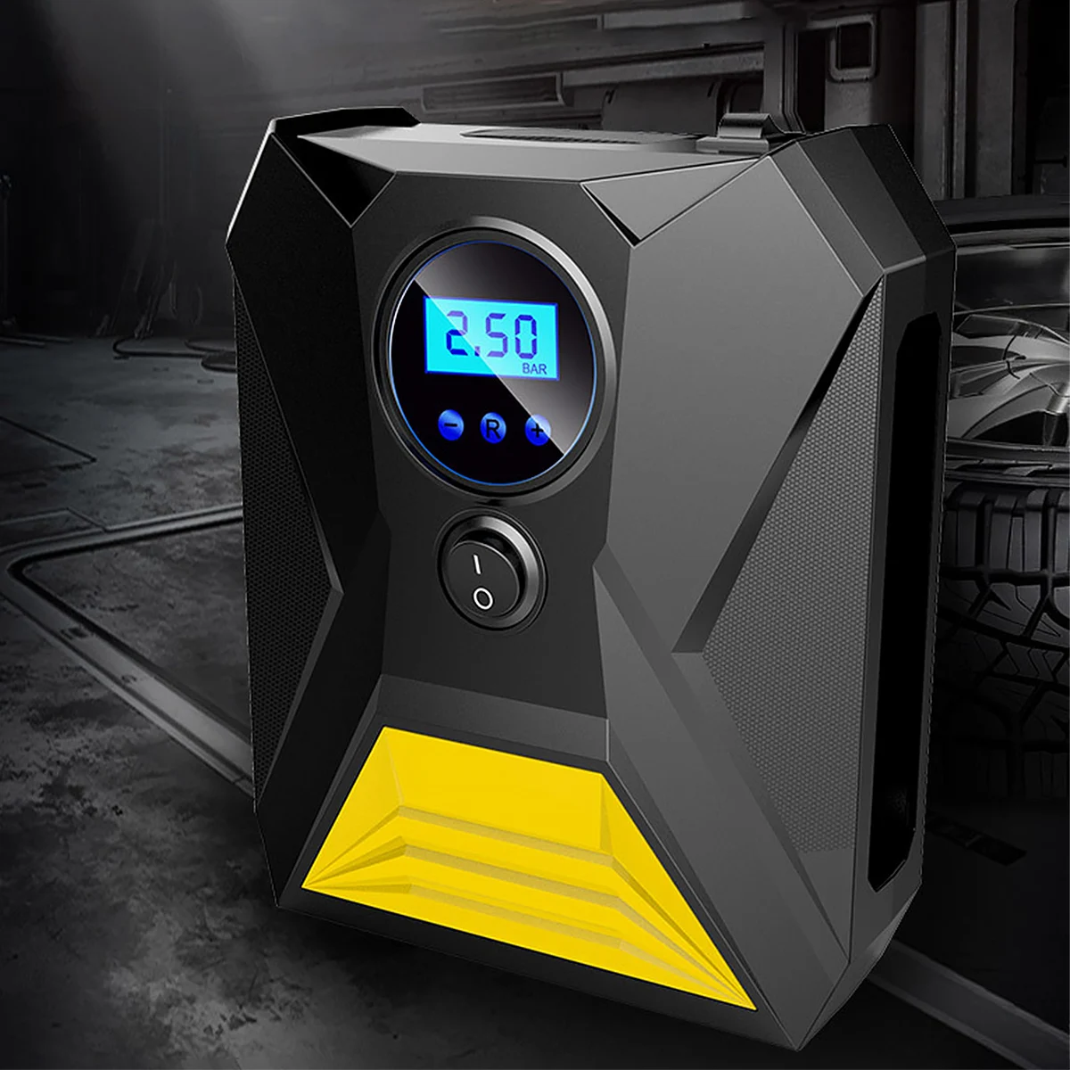 

2022 New Car Tyre Inflator 150PSI Electric Air Compressor Portable Mini Tire Pump with 3 Nozzles Digital Display Car Tire Pump