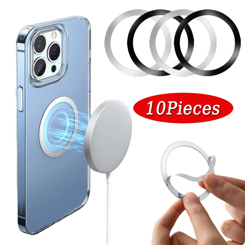 

For MagSafe Magnetic Ring for IPhone 14 13 12 Pro Max Metal Ring Sticker Universal Wireless Charging Holder Magnet Plate Sheet