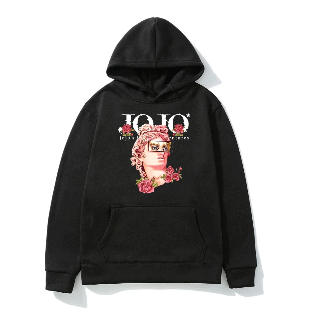 

Harajuku JoJo Bizarre Adventure Hoodie Japanese Anime Sweatshirt Tops Cartoon Hip Hop Vintage Hoodies Men's and Women's Clothing