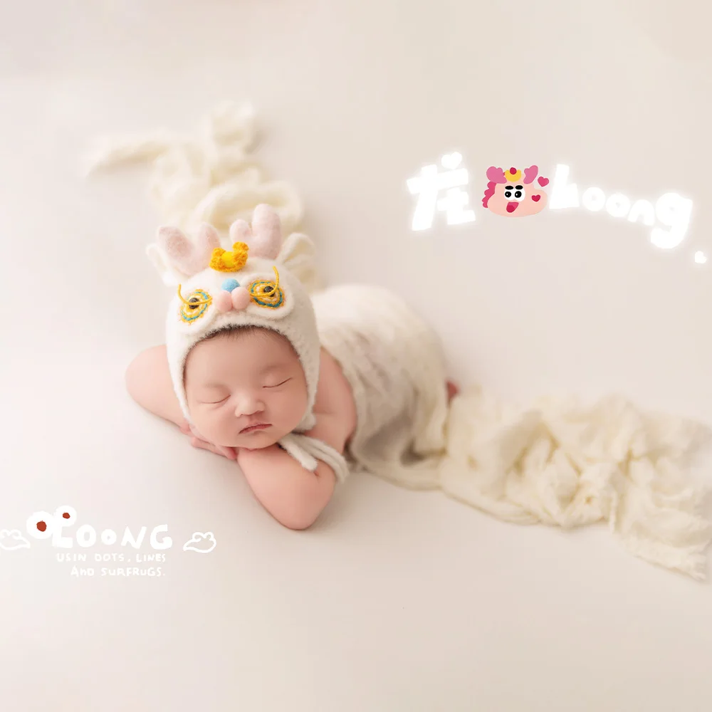 Тематика Года дракона 0-1 месяцев фотосессия для девочек и мальчиков студийные