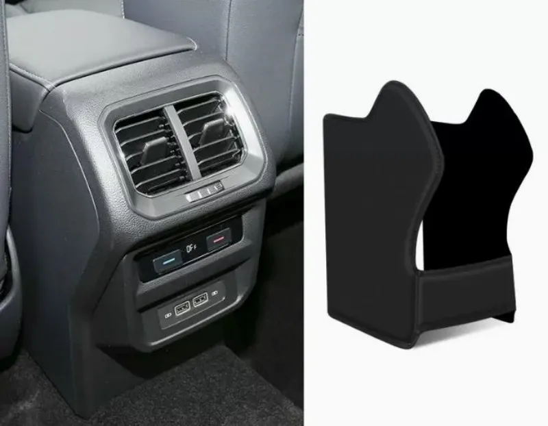 

Задний подлокотник автомобиля, противоударная накладка для Volkswagen VW Tiguan MK2 2017 2018-2021, кожаный защитный чехол из микрофибры, аксессуары