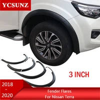 3 inch wheel arch mudguards fender flares for nissan terra 2018 2019 2020 accessories exterior parts