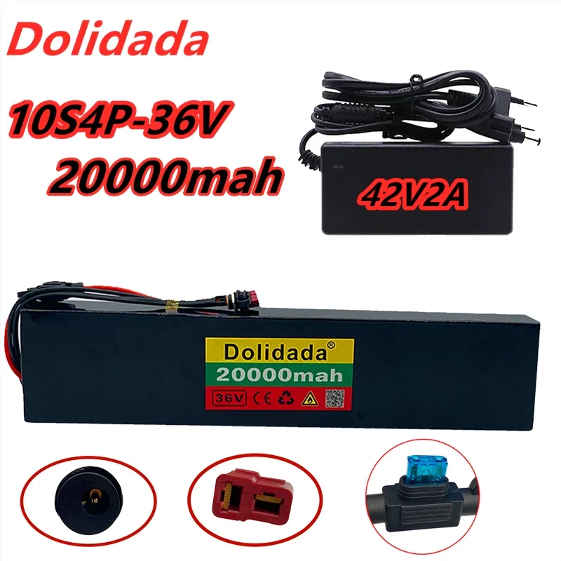 Новый набор литиевых батарей 18650 36 в 20 Ач, подходит для скутеров, электрических велосипедов, со встроенной системой управления батареями 30 А и быстрой доставкой