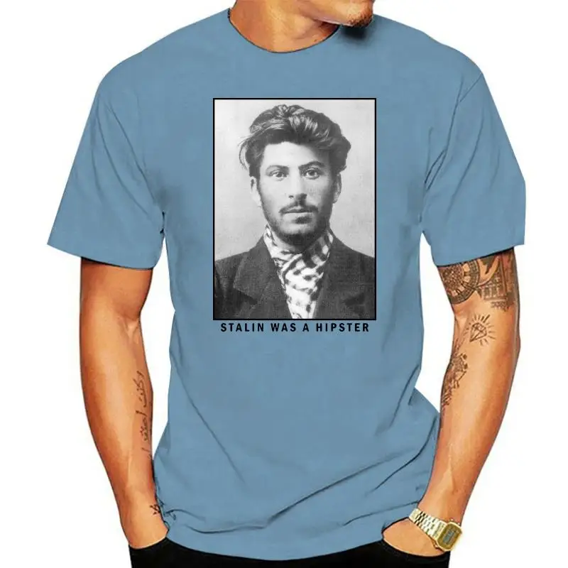

Stalin Was A Hipster Retro T-Shirt Men'S Women'S All Sizes Summer Style Casual Wear Tee Shirt