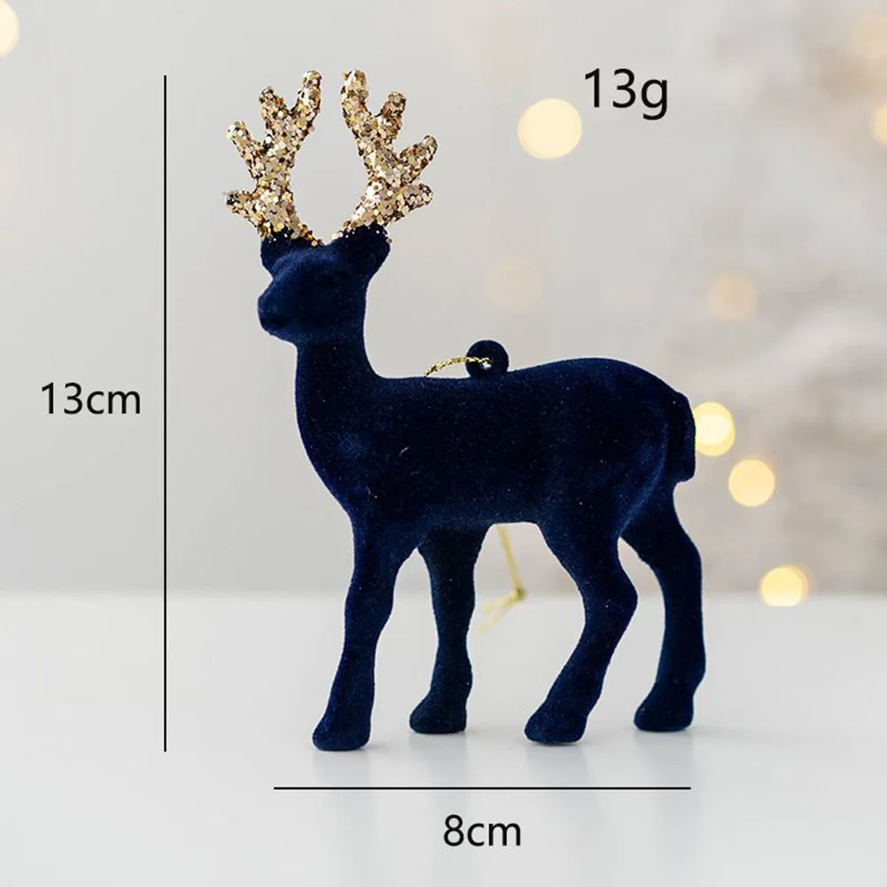 

Durable Exquisite High Quality Practicall Simulation Deer Decor Xmas Elk +Faux Plush Decor Craft Garden Ornament
