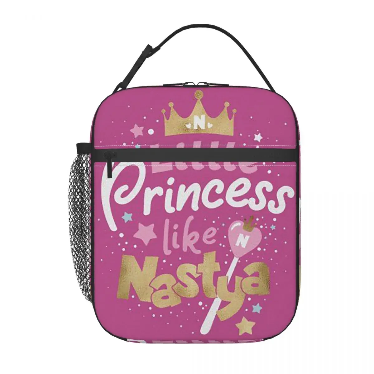 Фото Термосумка для обедов Princess Posters Like Nastya для женщин и детей, герметичная, для еды, термоконтейнер-тоут №1