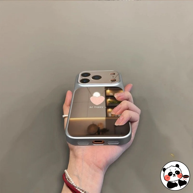 Фото Чехол для телефона с зеркалом и сердечками для Huawei Pura 90 Pro Max, Nova 15 Max, 12, 11 SE, Honor Play 10, 10A 5G, 4G. Удача в Новом году! №3