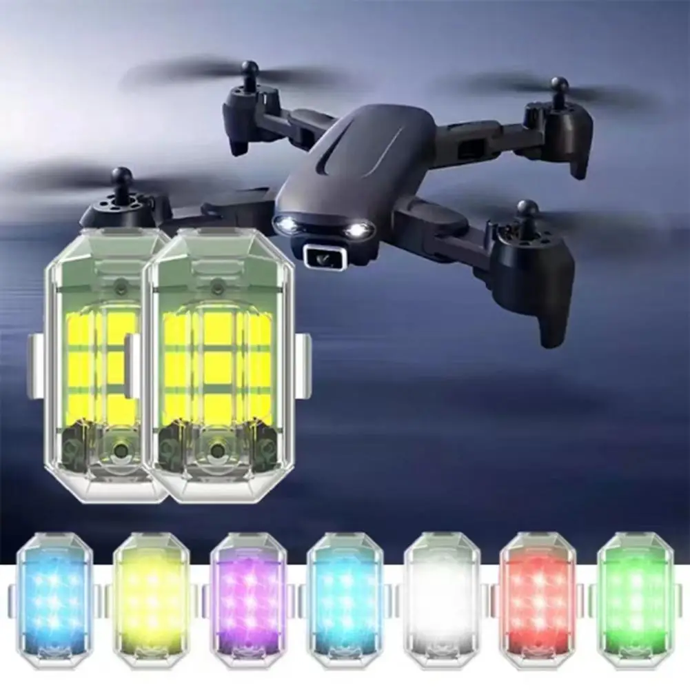 

1 Set Flash Light Waterproof Wireless Anti-collision Universal Drone Car LED Warning Strobe Light Mini Signal Light Bike Supplie