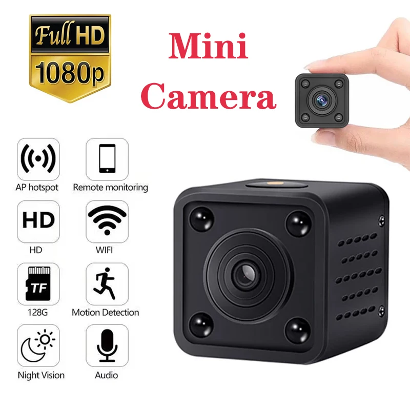 

Мини-Ip-камера Hd 1080P Wi-Fi ночное виденье Menselijk трекинг голосовой видеомонитор безопасность беспроводные видеокамеры видеонаблюдение HDQ9