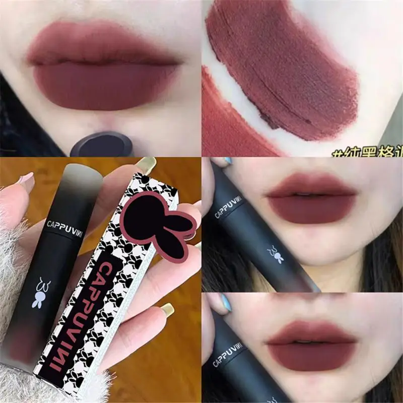 

Reverse Macaron Lip Gloss Lip Clay Matte Sexy Lasting Waterproof Non-stick Cup Lipstick Lip Mud Lip Glaze Makeup Korean Cosmetic