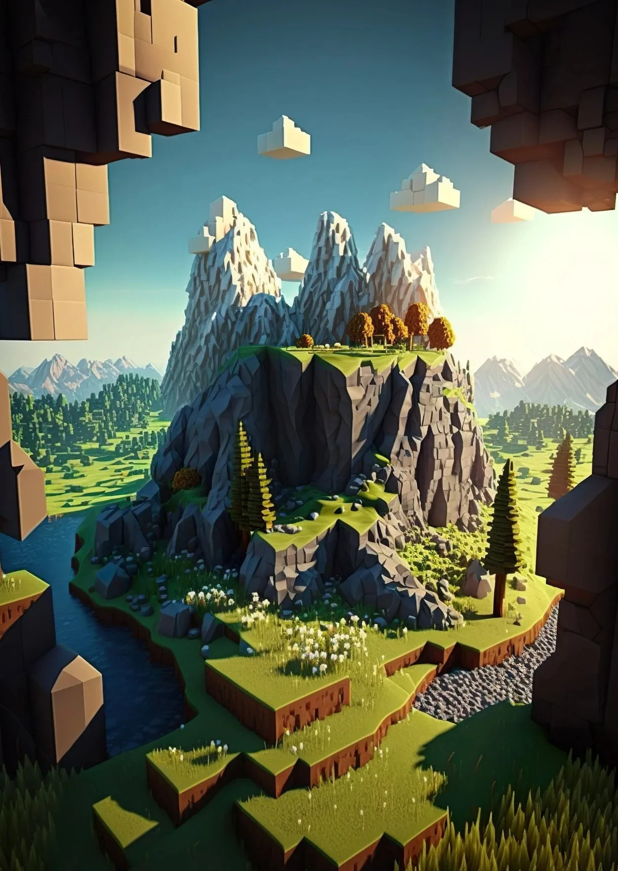

Minecraft Pixel Craft Печать на холсте