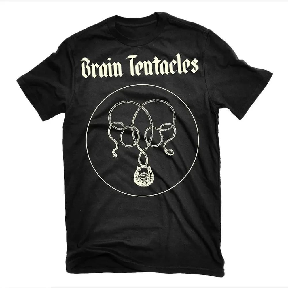 Футболка с надписью &quotBrain Tentacles&quot