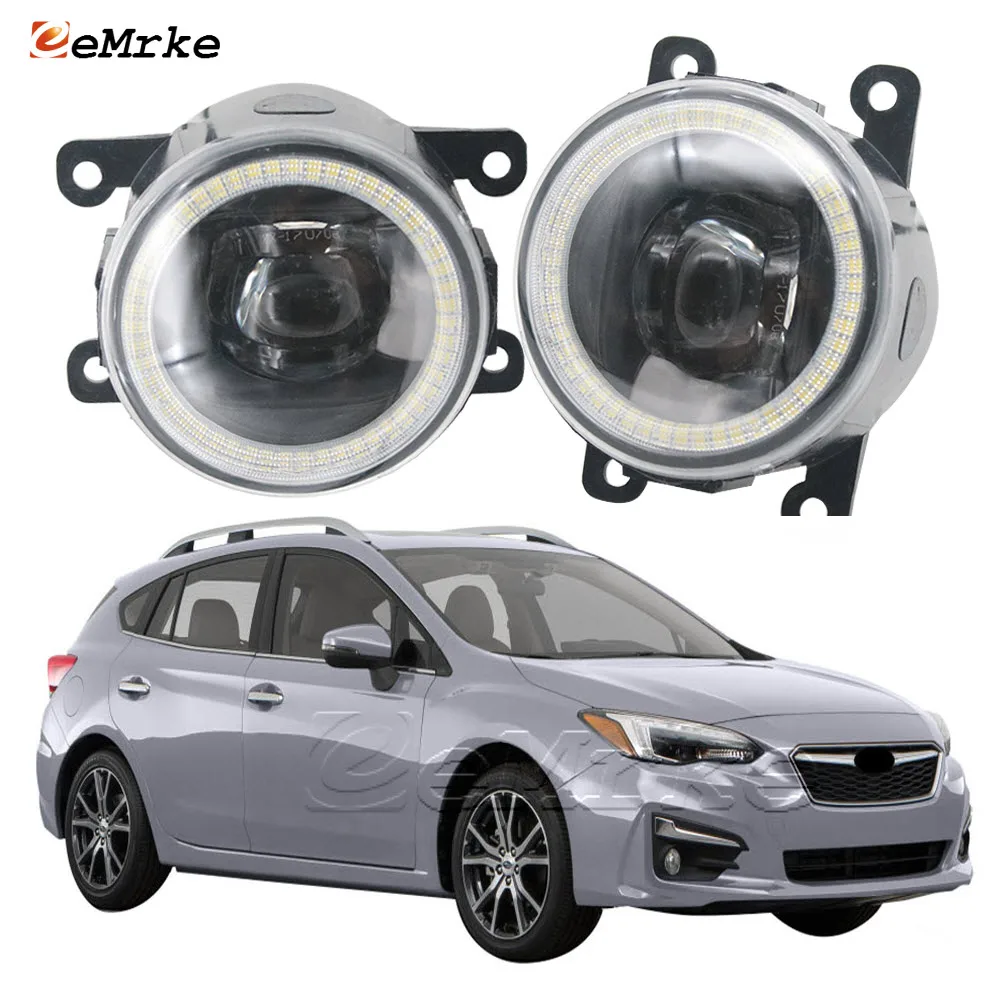 

Фонари Противотуманные в сборе для Subaru Impreza GK 2016 2017 2018 2019, дневные ходовые огни «ангельские глазки», противотуманные фары с линзами, Автомобильные дневные ходовые огни