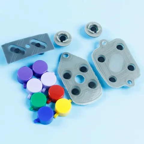 1 компл. Для проводящих резиновых кнопок SNES A B D-Pad + пластиковые кнопки A B Y X для сменных аксессуаров SFC