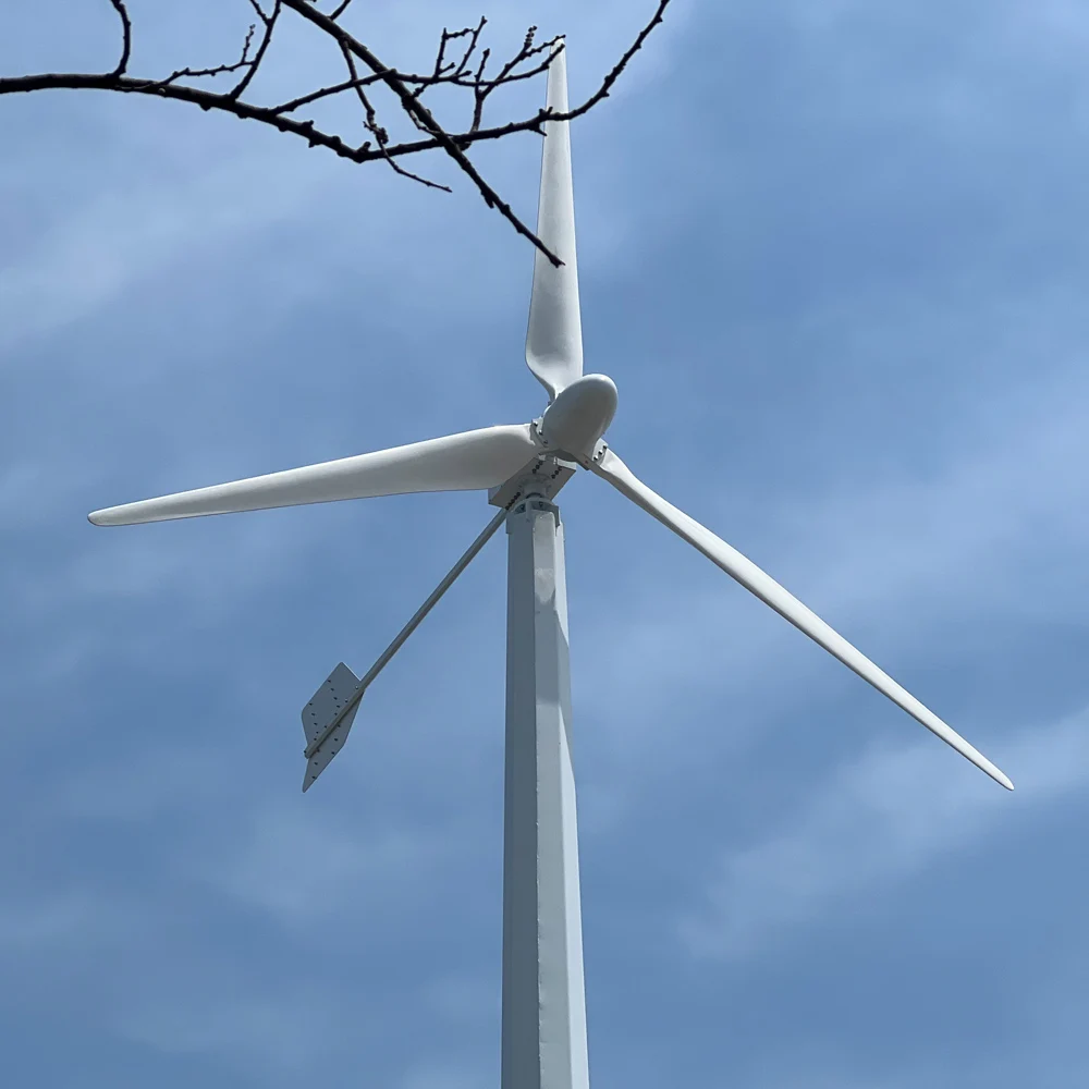 Высокомощная горизонтальная ветряная турбина 50 кВт 30 48 В 220 для офшорных и