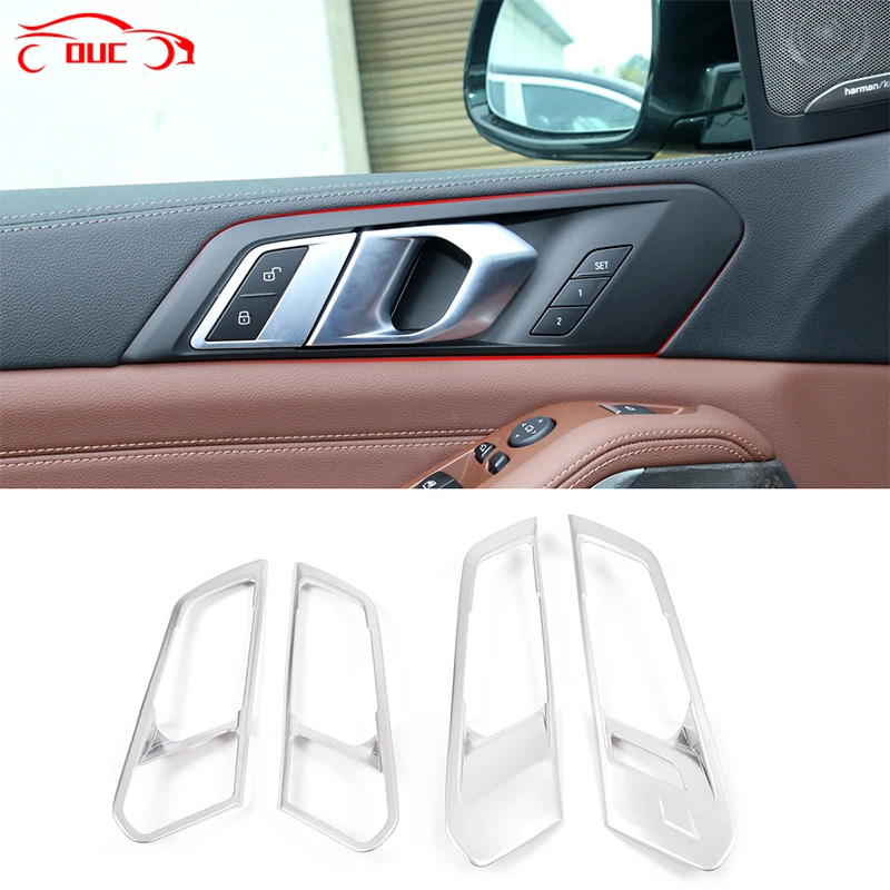 

АБС-пластик, хромированный автомобильный Стайлинг, дневная дверь, рама, отделка, наклейка для Bmw X5 G05 2021, аксессуары для украшения интерьера