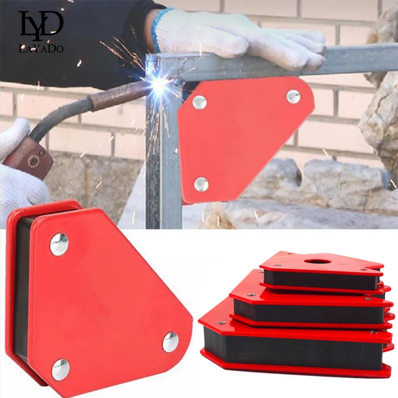 

4pcs Magnetic Welding Positioner Mini Welding Holder Tools Set Triangle Fixed Angle Soldering Locator Tools 45/90/135° Degrees