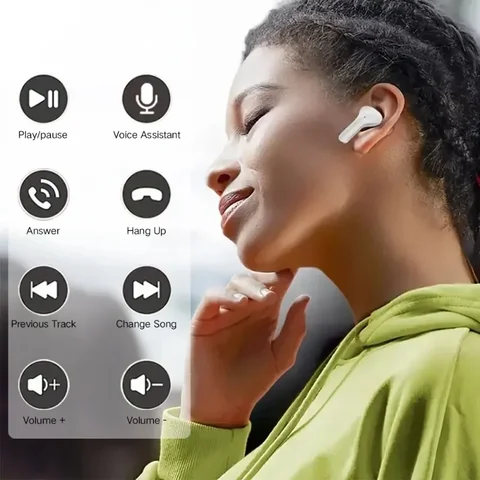 Беспроводные наушники, прозрачный дизайн зарядного устройства, гарнитура с сенсорным управлением, TWS-наушники, Hi-Fi стерео HD-наушники для звонков