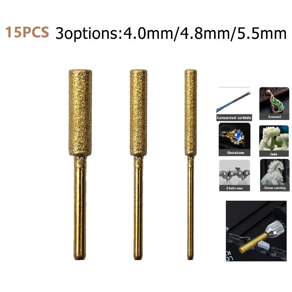 Напильник с заусенцами точилка для бензопилы шлифовальные станки детали 15*15 шт.