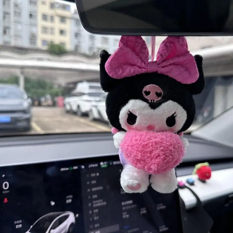 Sanrio автомобили аниме украшение кукла плюшевая игрушка Kuromi Hello Kitty мультфильм