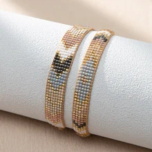 BLUESTAR Boho Miyuki Beaded Bracelet Adjustable Rope Bangle Exquisite Bracelets for Women Men Friendship Jewellery Wholesale