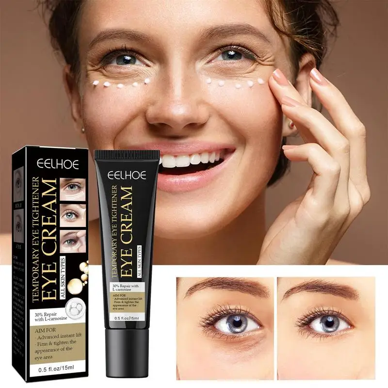 

30ml Eye Tightening Cream Instant Lifting Eye Area Fades Dark Circles L-carnosine Repair Eye Bags Puffiness Under Eye Lotion