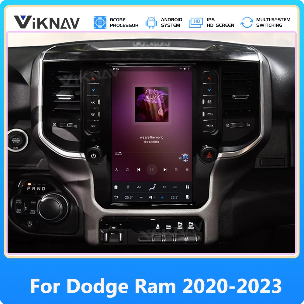 

Android 11 Autoaudio Android For Dodge Ram 2020-2023 Car Radio Multimedia Player 4+64GB CarPlay 8 Core Wifi GPS Touch Screen BT