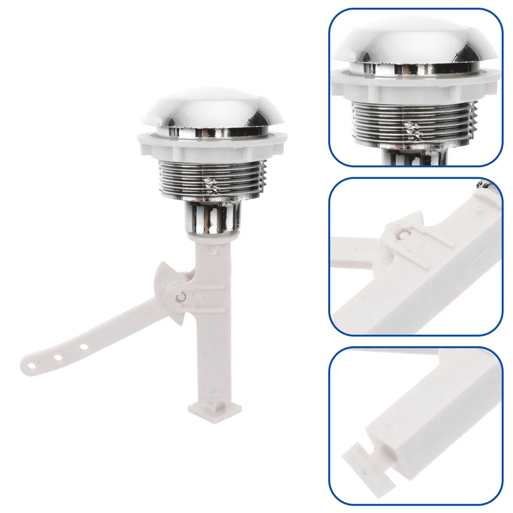 

3Pcs Toilet Push Buttons Tank Push Buttons Replacement Home Toilet Push Buttons Round Head Tank Switches for Home Hotel Bathroom