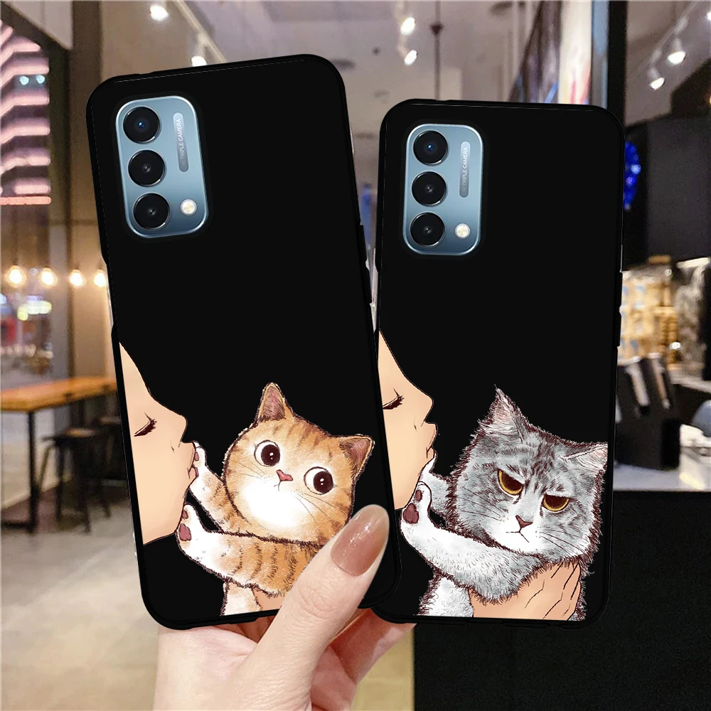 

Cute Animal Cat Case for Oneplus 9Pro 8Pro 8T 5T Z 10T Nord N20 N10 CE 2 5G N100 10Pro 9R 6 6T 7T 7 Pro Soft TPU Back Cover