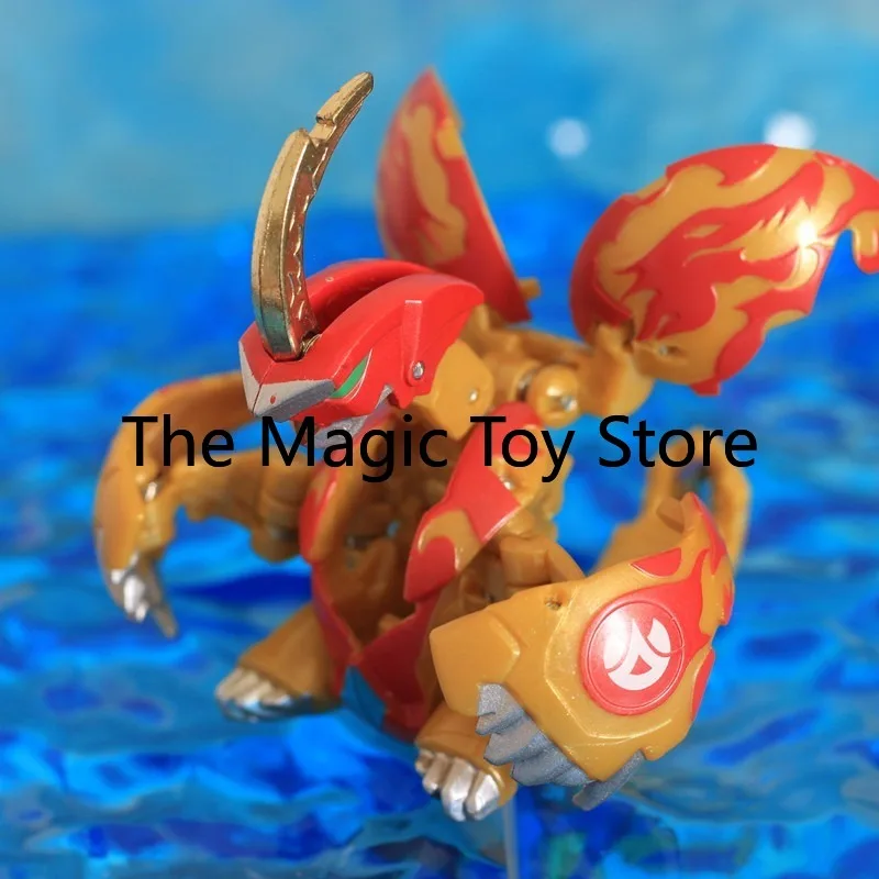 Фото Оригинальная коллекционная фигурка Bakugan BattleBrawlers Tiansheng: Красный Жемчуг, Золотой Рог, Серебряный Рог, трансформируемая модель, игрушка №3