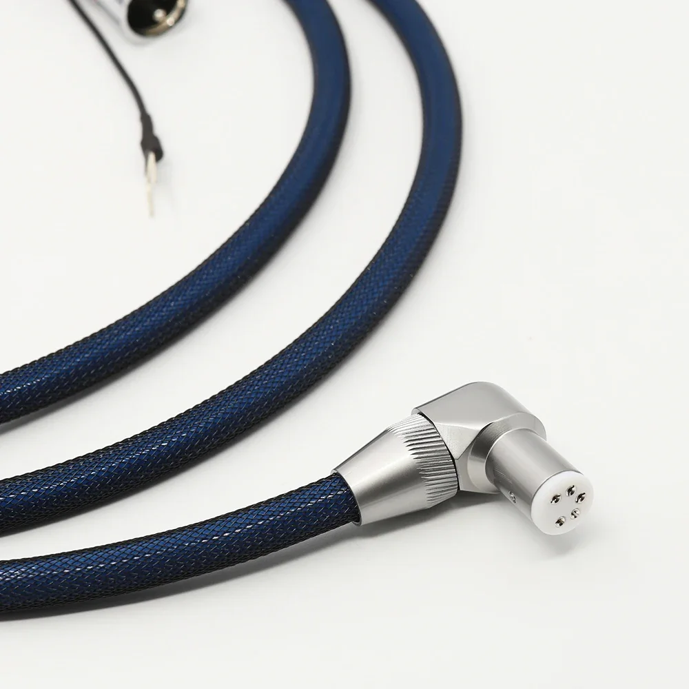 Кабель Tonarm VIBORG LC803 прямоугольный 5-контактный аналоговый кабель проигрывателей