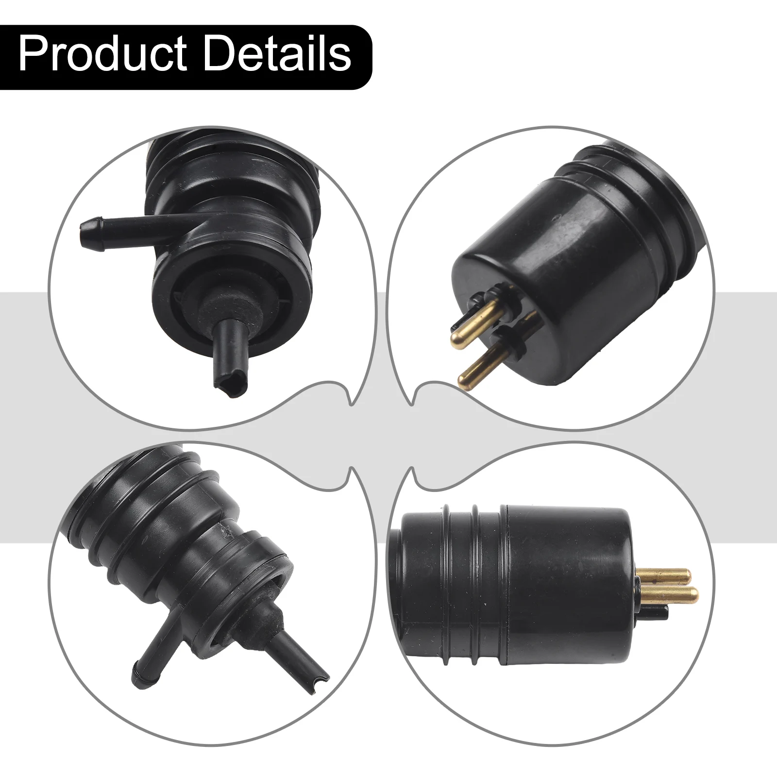 Насос омывателя лобового стекла новый черный для Benz W123 W124 W126 Mercedes-Benz W201