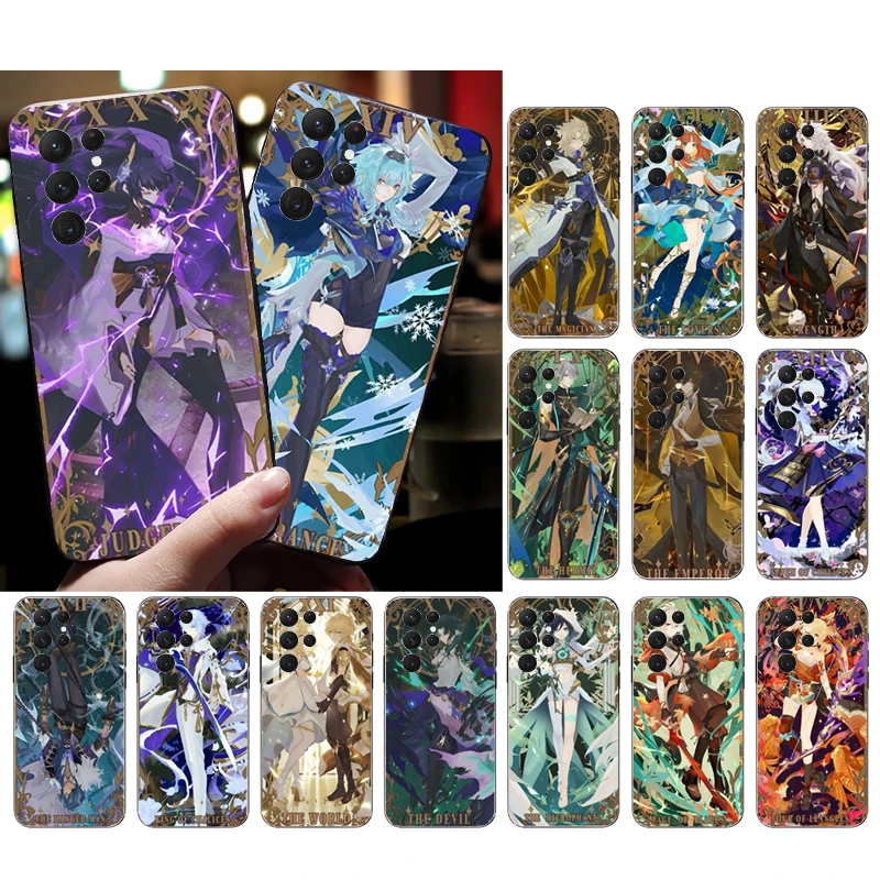 

Genshin Impact Phone Case for Samsung Galaxy S23 S22 S21 S20 Ultra S20 S22 S21 S10E S20FE Note 10Plus Note20 Ultra Funda