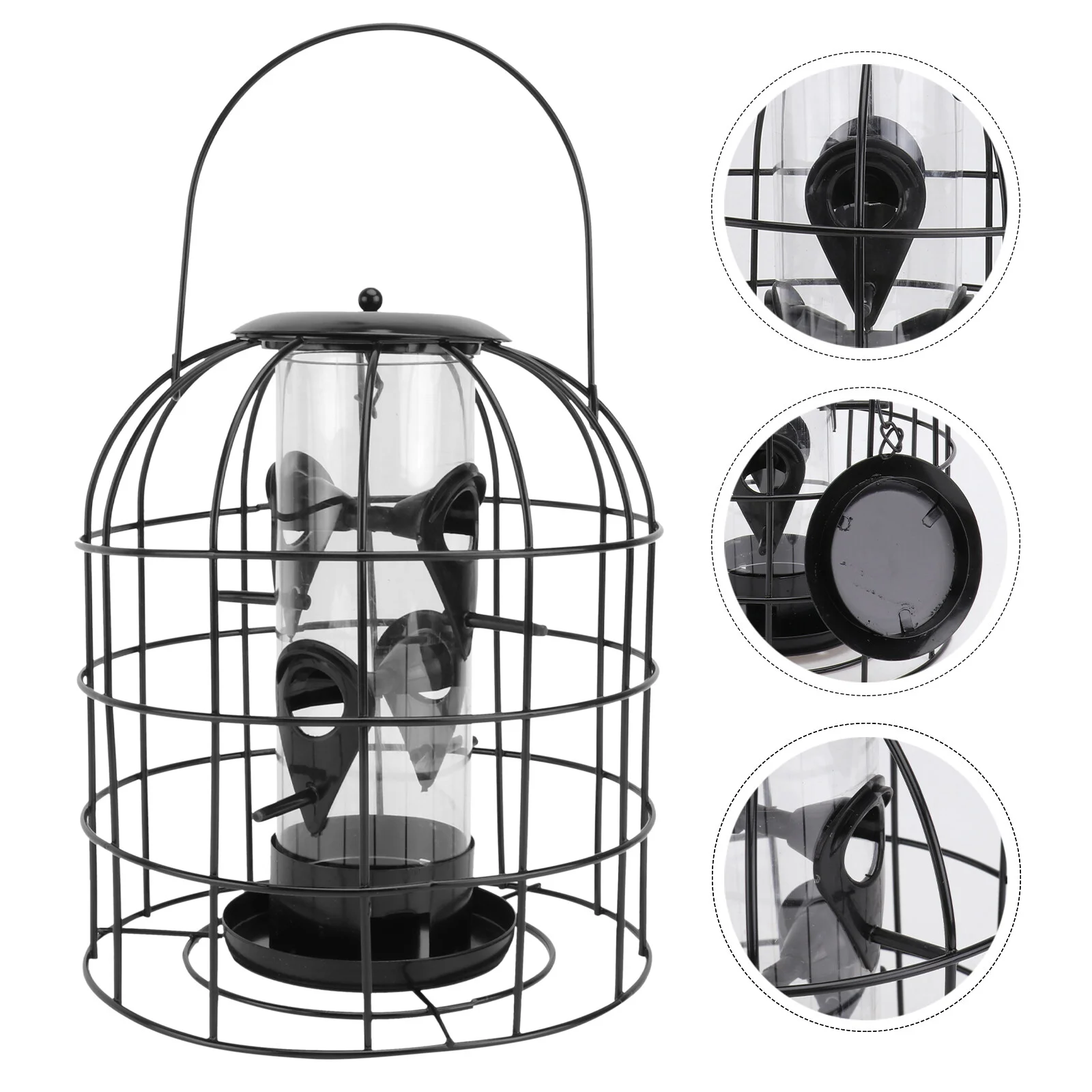 

Squirrel Proof Bird Feeder Bird Feeders For Outside Hanging Bird Feeders For Outdoors PC Tube Feeder Bird Feeding Cage Wild
