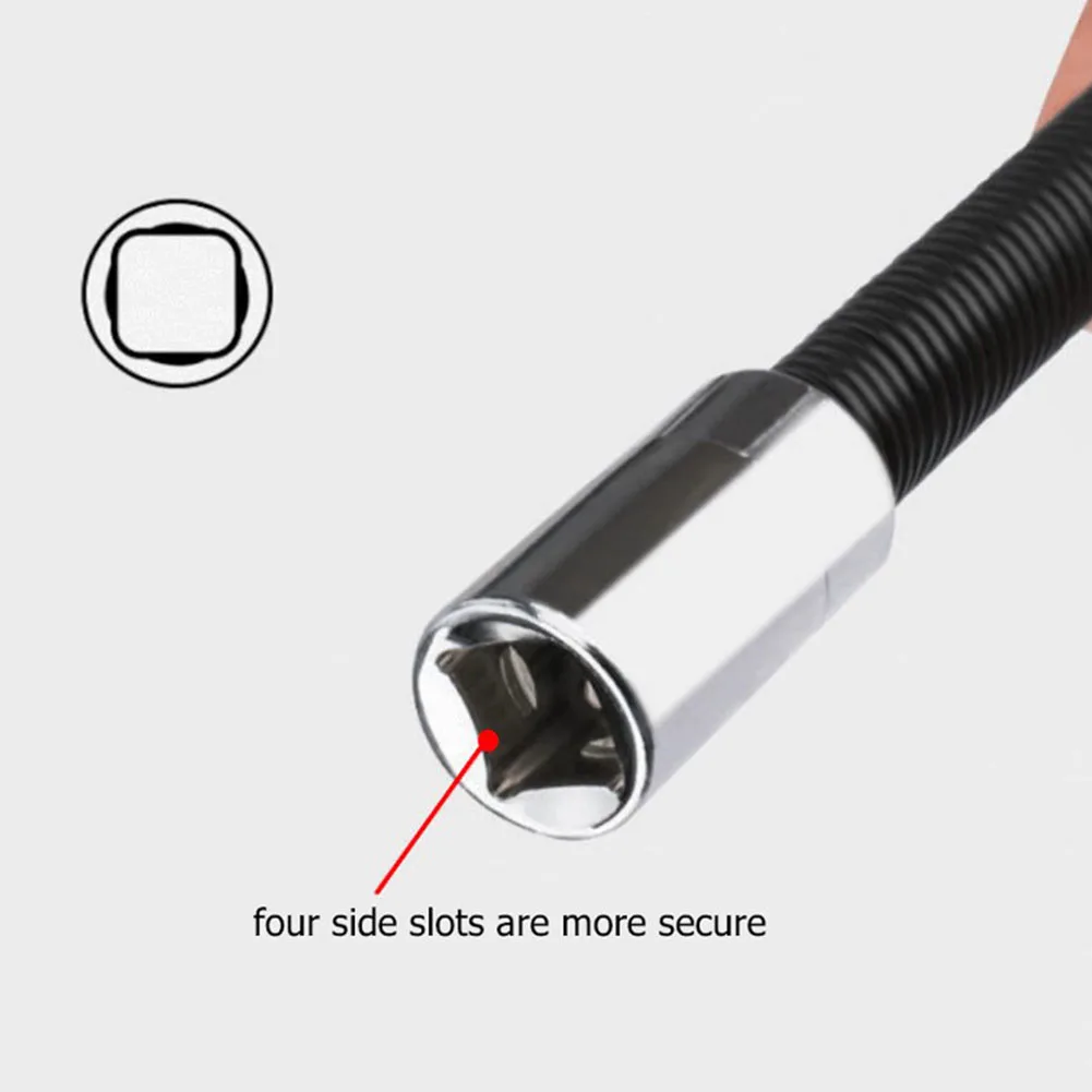 

Flexible Shaft Extension Rod Home Polished Chrome Plating Socket Wrench Steel 3pcs Black Combination Wrench Brand New