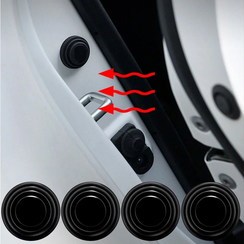 

2/4Pcs Car Door Shock Stickers Absorber Soundproof Buffer Pier For Jeep Grand Cherokee Commander Renegade Wrangler JK JLPatriot
